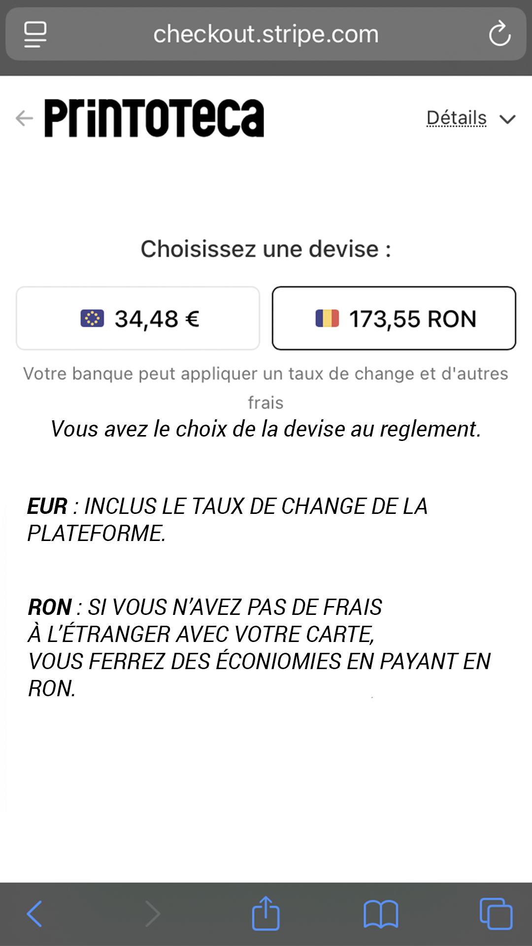 Étape 3 : Paiement et Économies